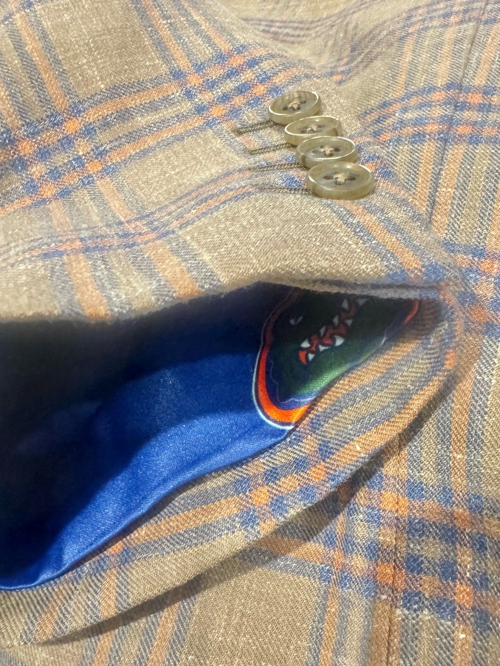 FLORIDA GATORS REVEAL DESIGNER CUSTOM sports coat men’s size 42 LARGE - Picture 9 of 17